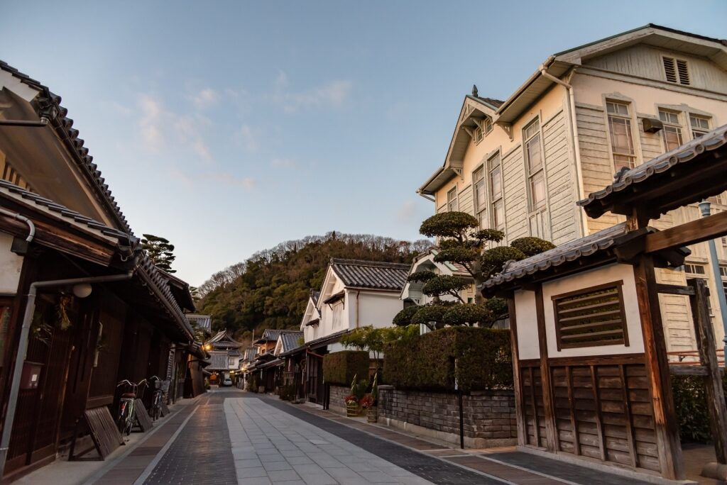 Street view of Little Kyoto of Aki