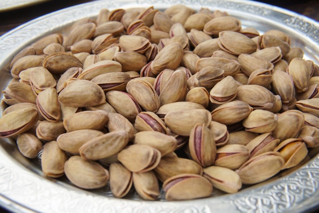 Plate of Pistachios