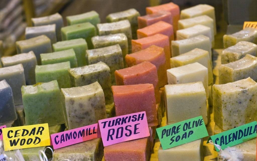 Soap at a market in Turkey