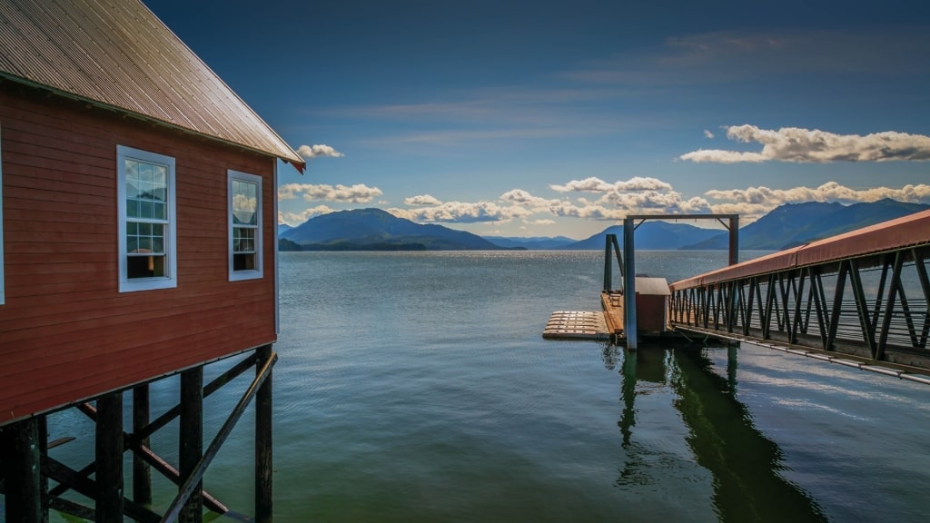 View of the water from The Cannery, Hoonah