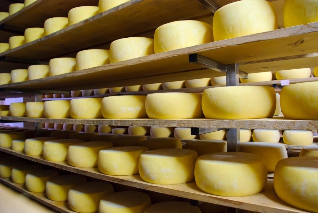 Shelf of São Jorge cheese