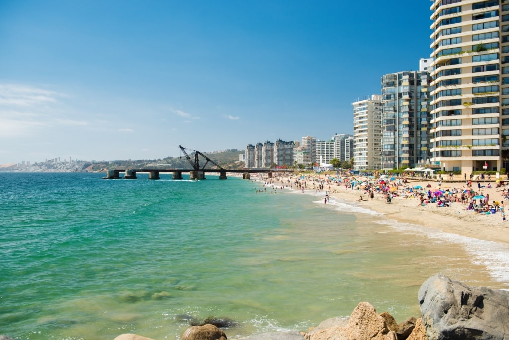 Beautiful waterfront of Valparaiso