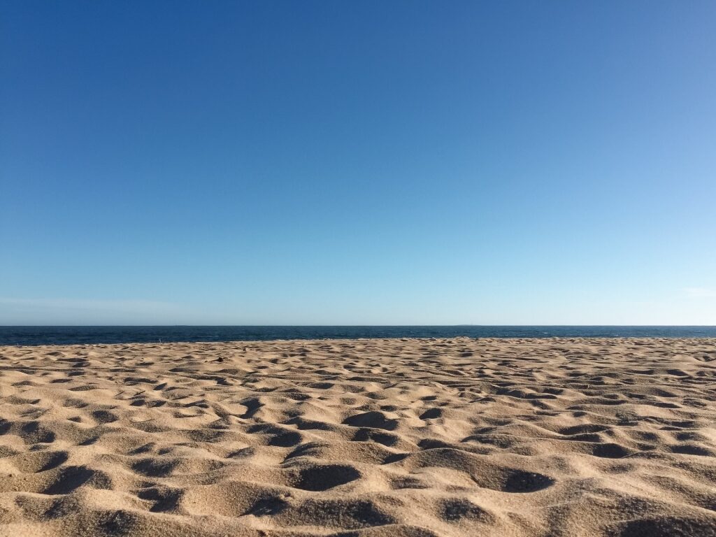 Sandy beach of Playa Bikini, Punta del Este