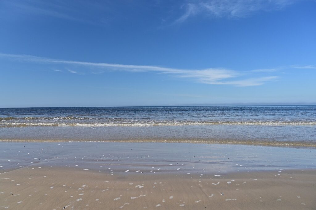 Calm water of Playa Carrasco, Montevideo