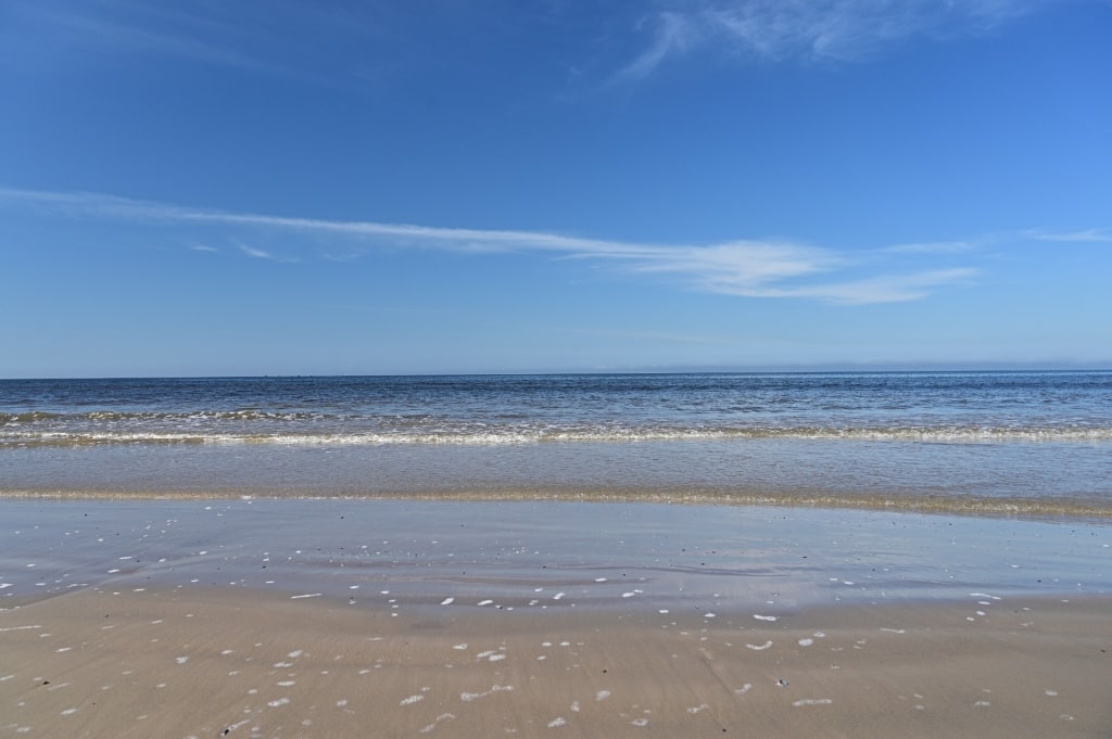 Calm water of Playa Carrasco, Montevideo