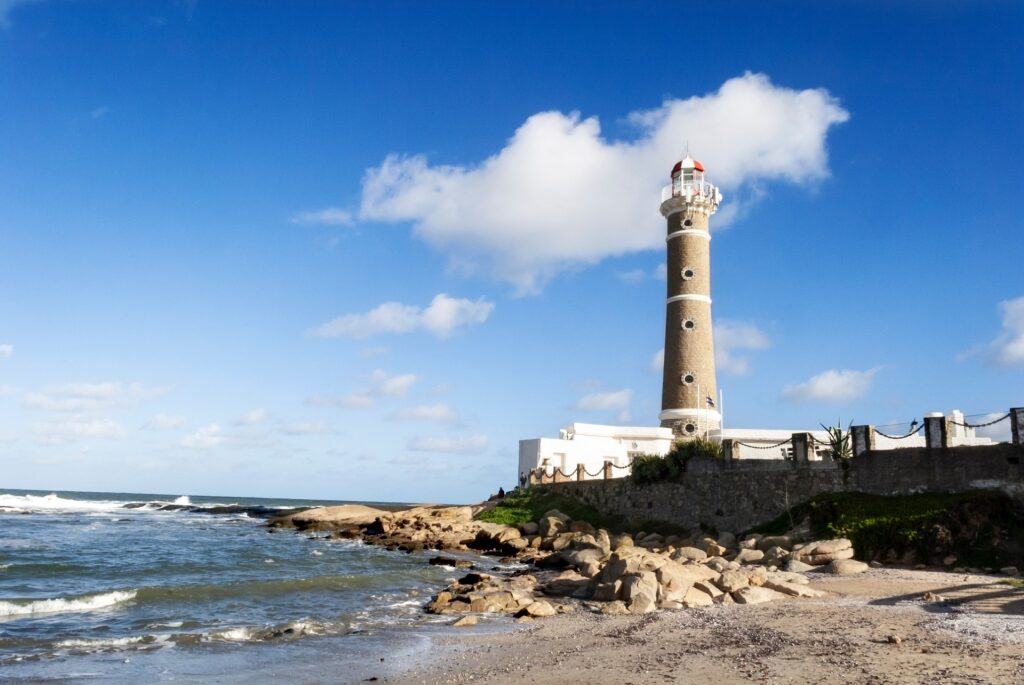 Lighthouse towering over Playa José Ignacio, Punta del Este