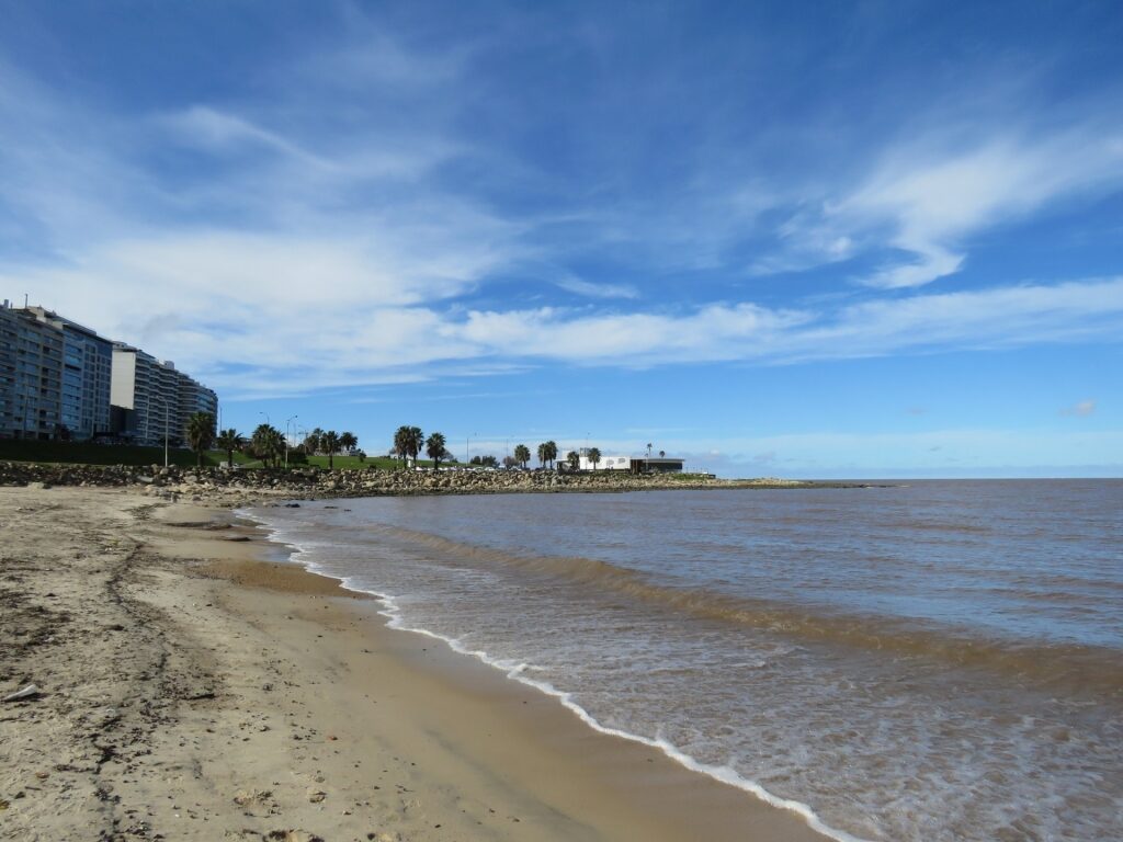 Quiet beach of Playa Ramirez, Montevideo