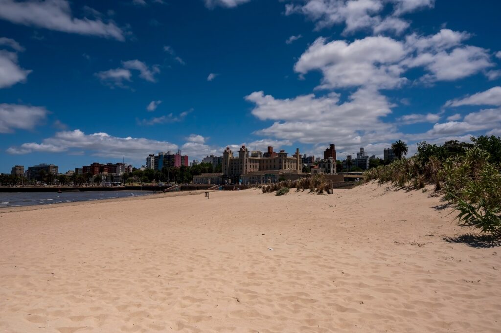 Sandy beach of Playa Ramirez, Montevideo