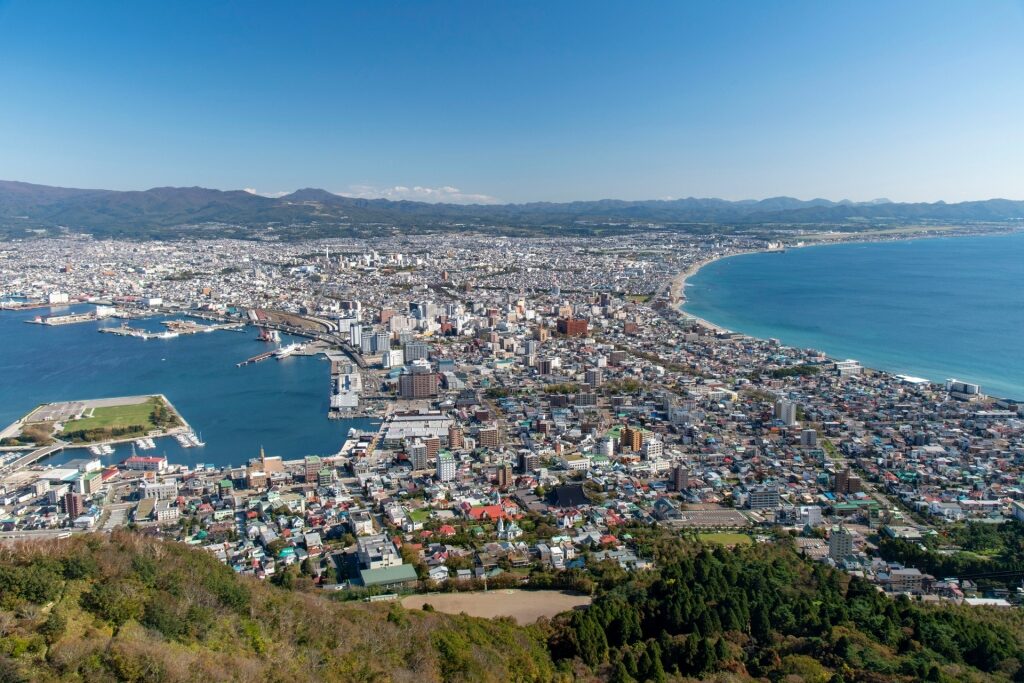 View of Hakodate from the mountain