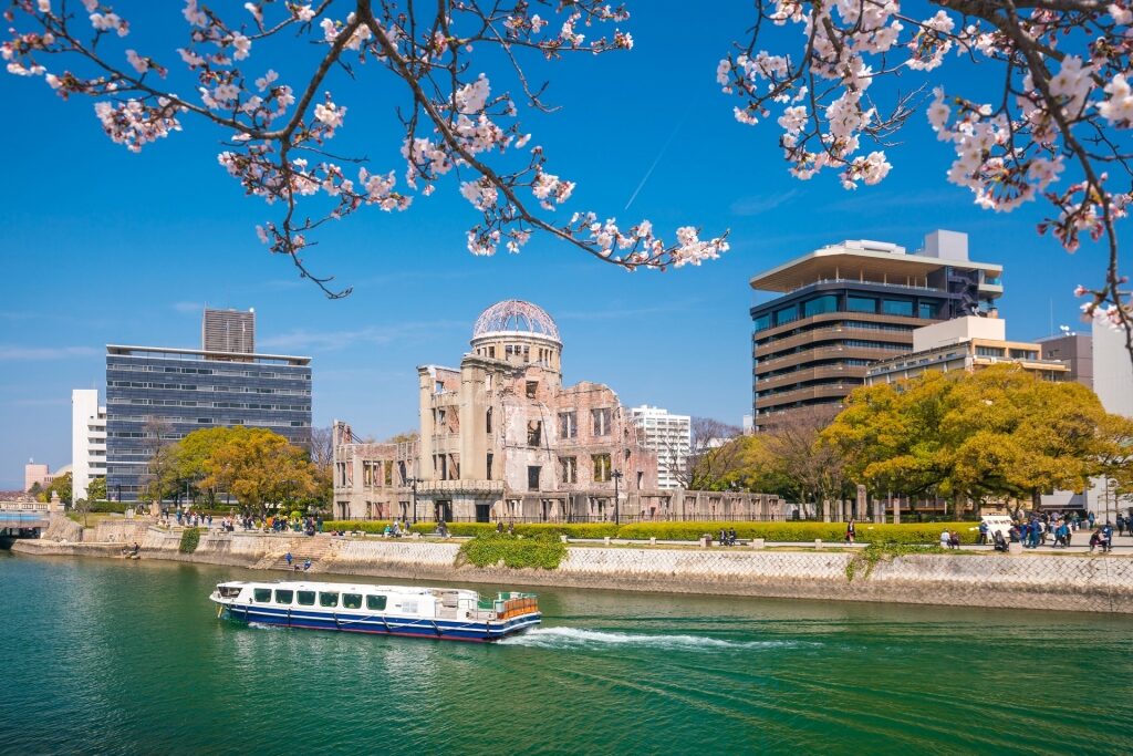 Beautiful waterfront of Hiroshima
