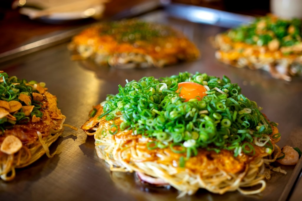 Cooking Okonomiyaki