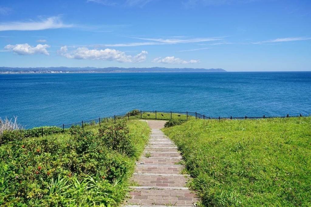 View of the water from Cape Tachimachi