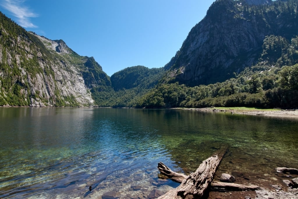 Lush landscape of Alerce Andino National Park, Puerto Montt