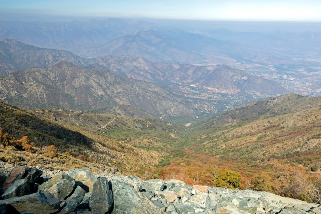 View from a trail in Cerro La Campana, Valparaiso