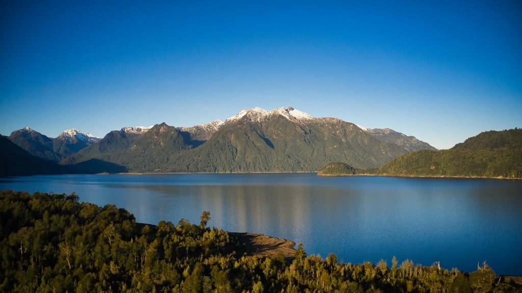 Scenic landscape of Llanquihue National Reserve, near Puerto Montt