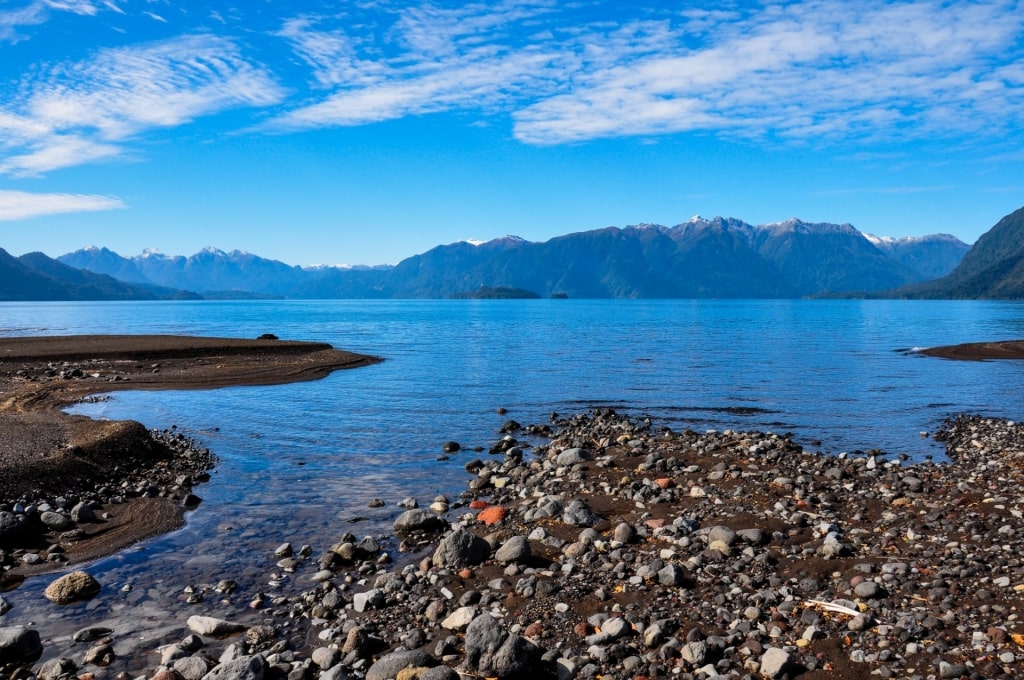 View from a trail in Todos Los Santos Lake, Puerto Montt