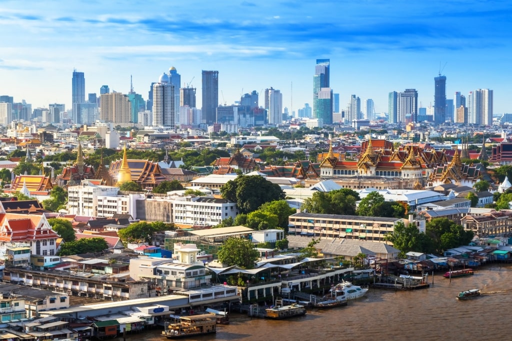 Skyline of Bangkok, Thailand