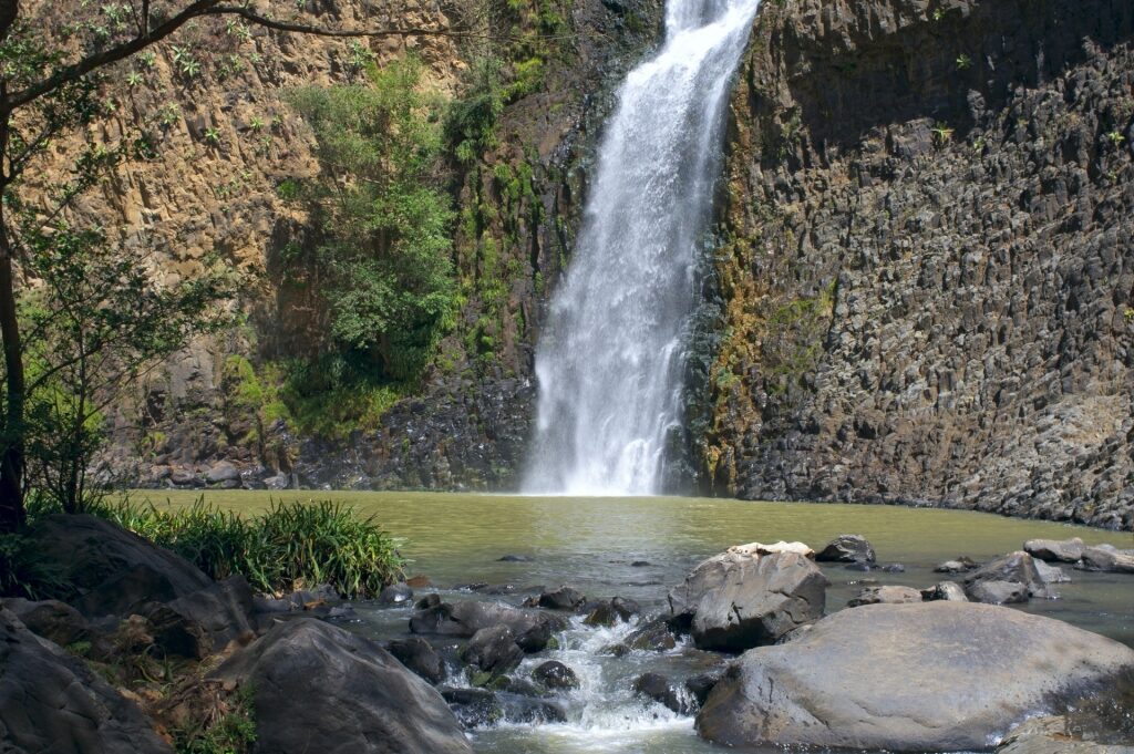 Waterfall spotted in Sierra Madre Mountains