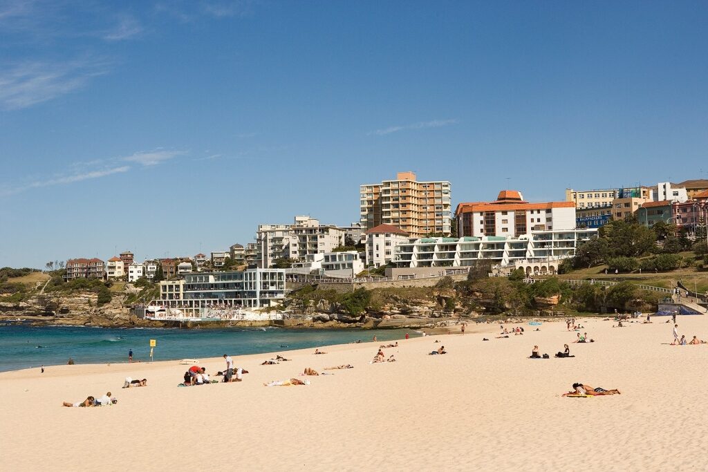 White sands of Bondi Beach, Sydney