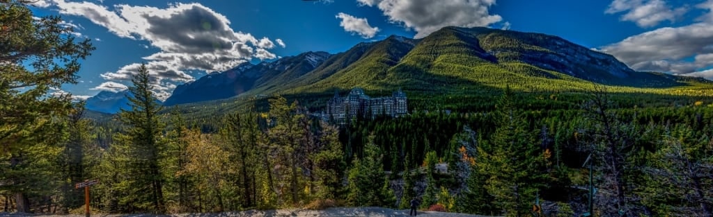 Beautiful landscape of Banff Springs