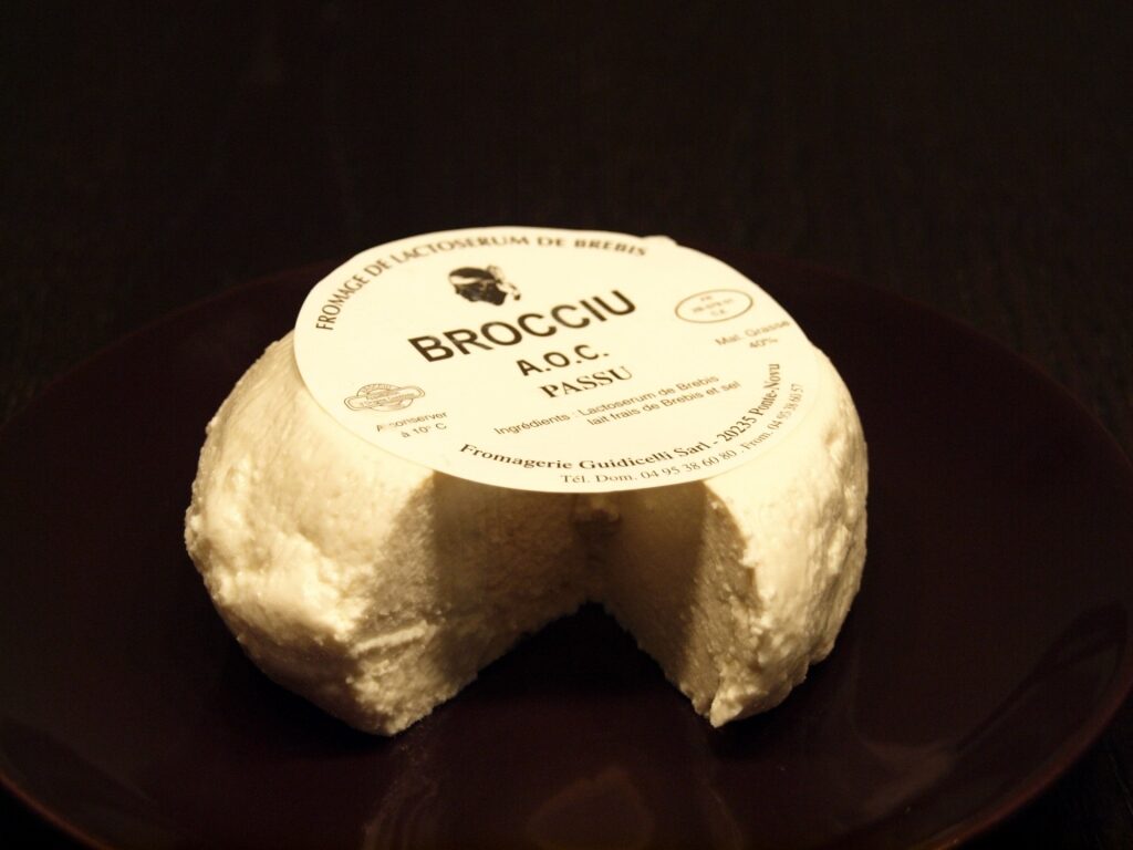Slice of Brocciu pasu