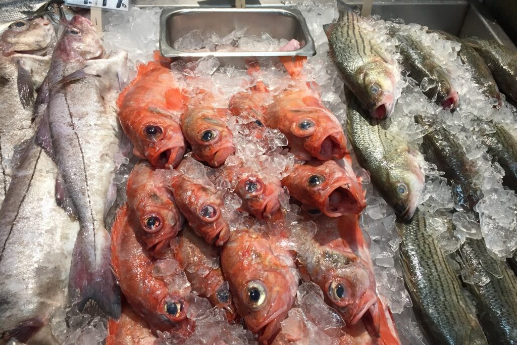 Fish market in Portland