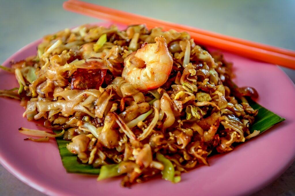 Plate of Char kway teow