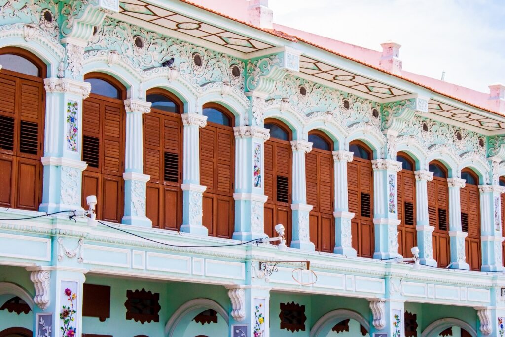 Elegant exterior of Peranakan Mansion