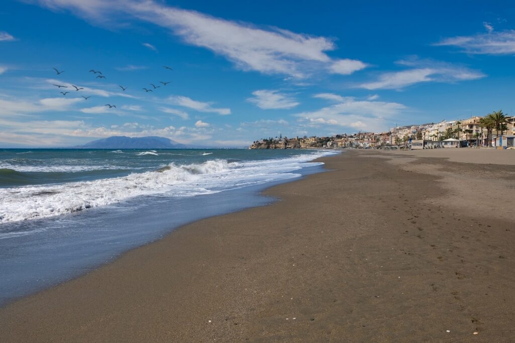 Quiet beach of Playa La Malagueta