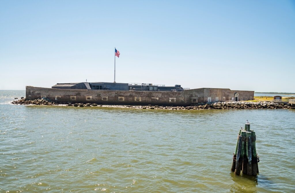 View of Fort Sumter from the water