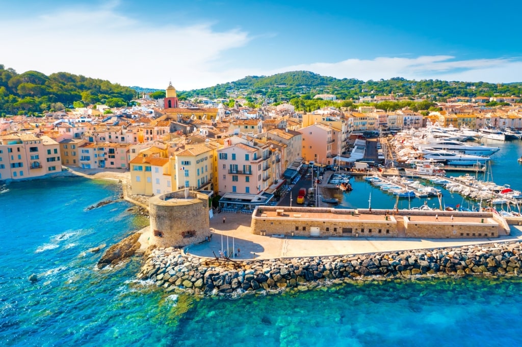 Colorful waterfront of Saint-Tropez