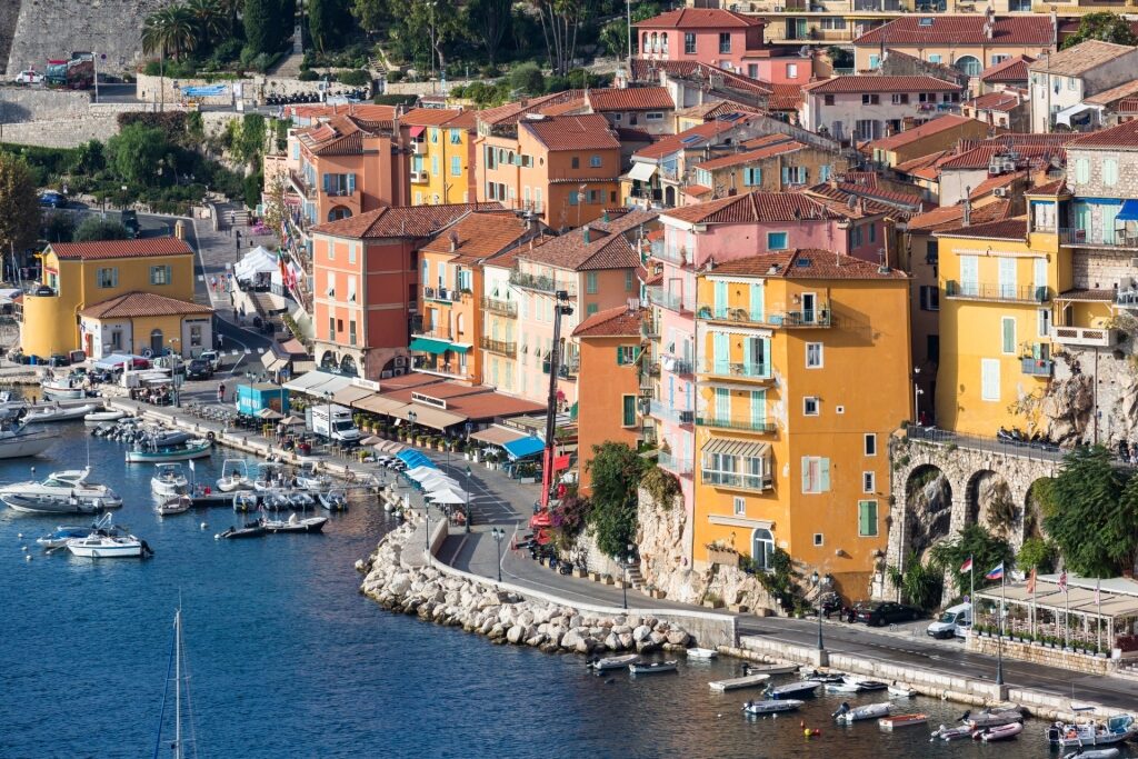 Colorful waterfront of Villefranche-sur-Mer