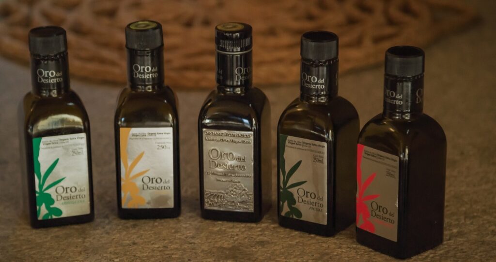 Bottles of Olive oil
