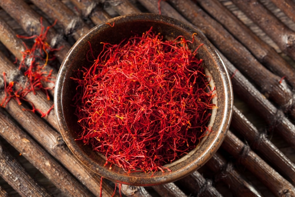 Bowl of saffron