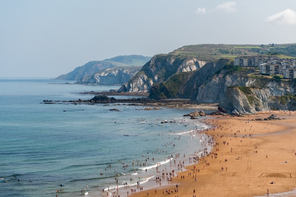 Aerial view of Arrietara Beach