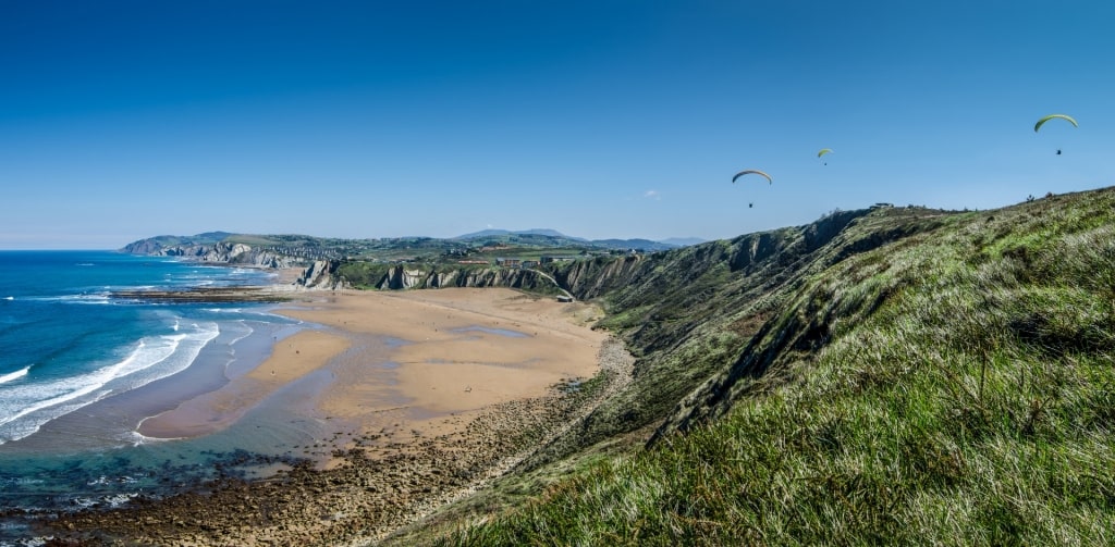 Aerial view of Playa de Sopelana