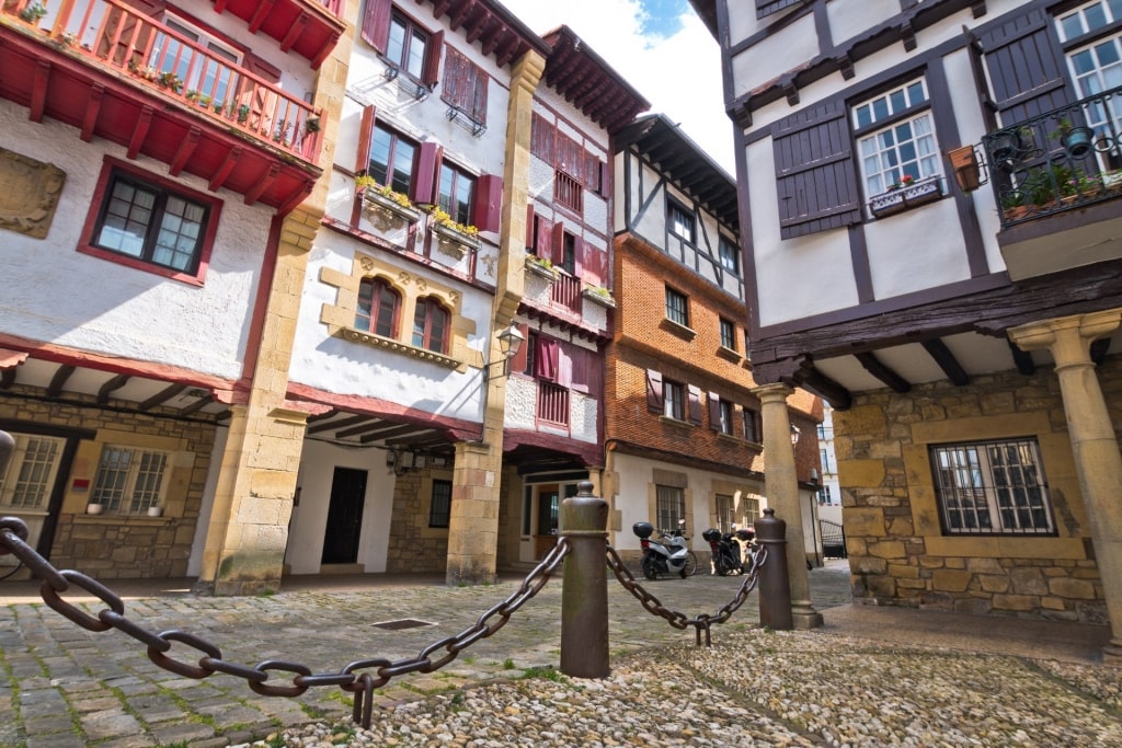 Street view of Hondarribia