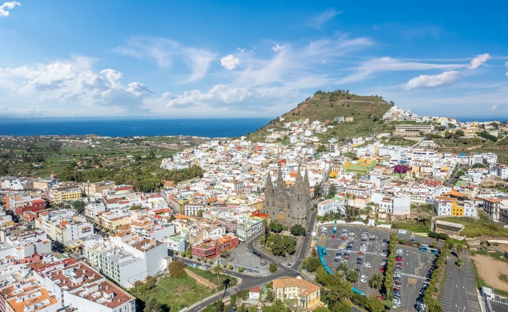 Aerial view of Arucas