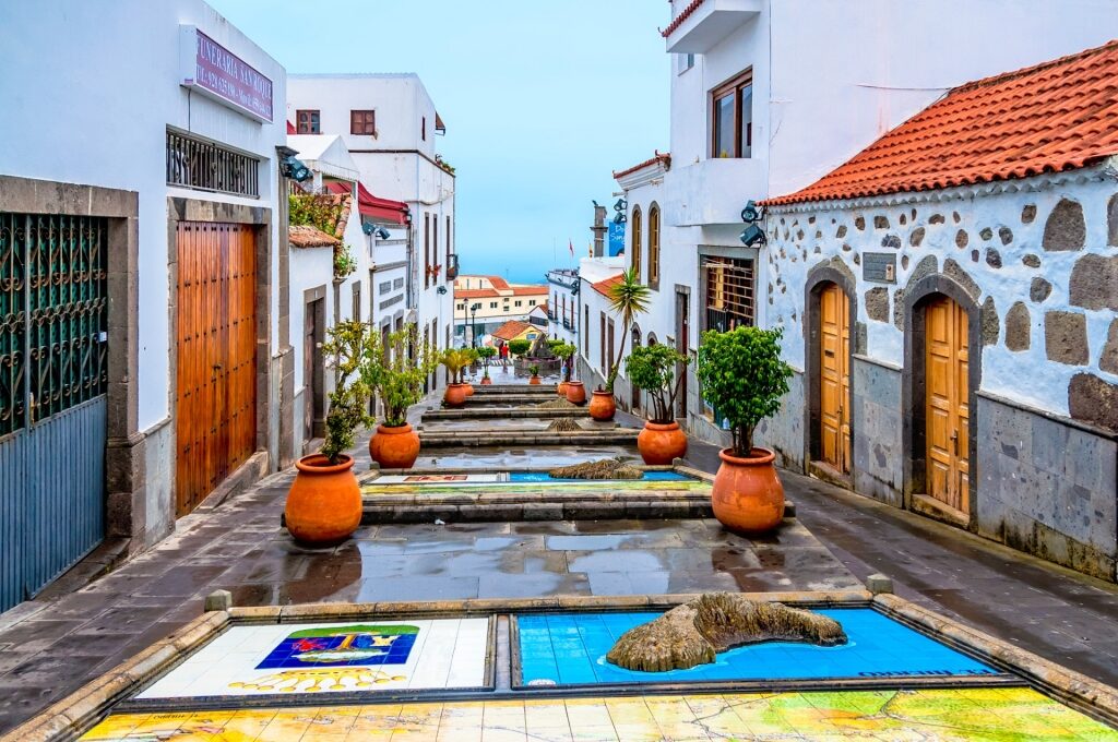 Popular hill view of Paseo de Gran Canaria, Firgas