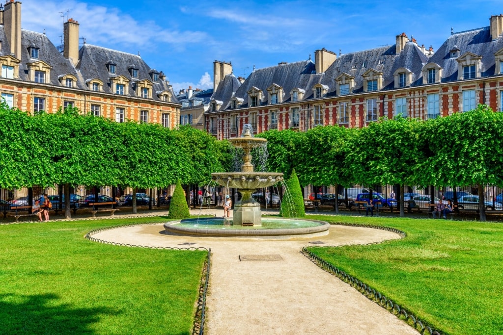 Lush landscape of Marais District