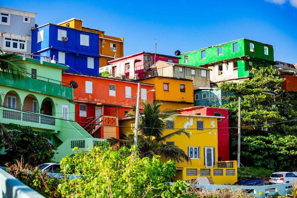 Colorful houses of La Perla