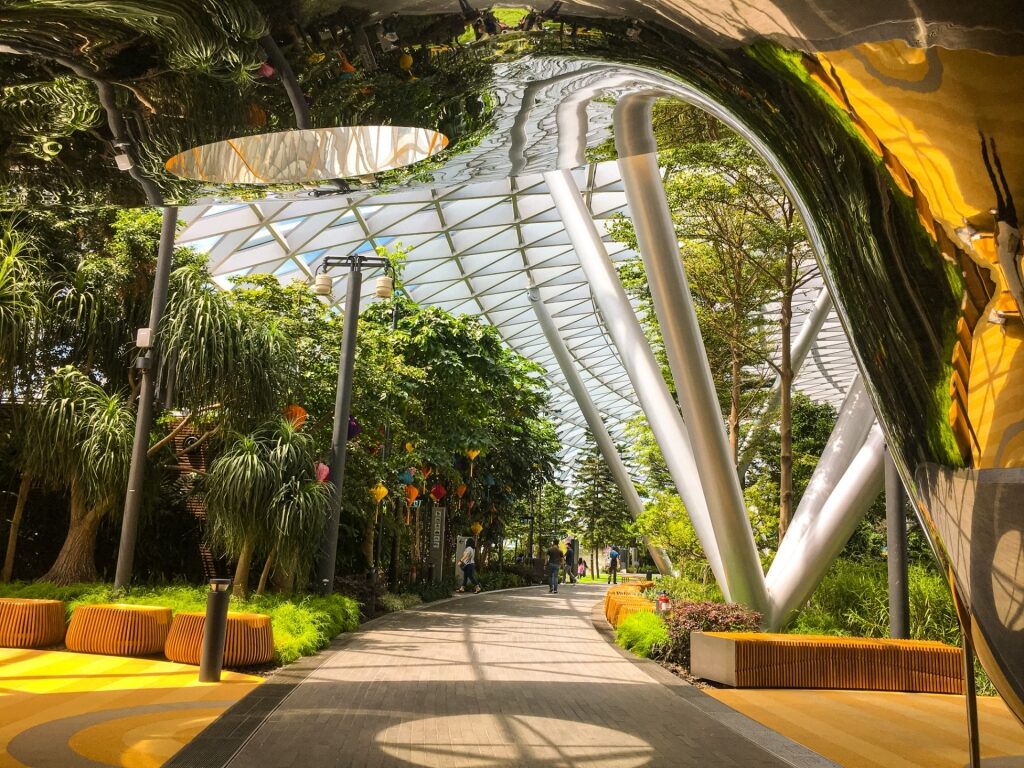 Lush landscape of Canopy Park, Jewel Changi Airport