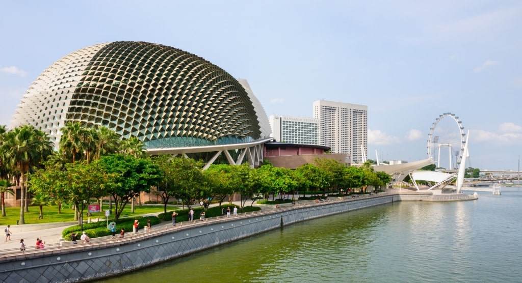 Unique architecture of the Esplanade