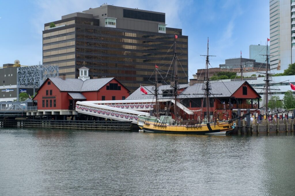 View of Boston Tea Party Ships & Museum from the water