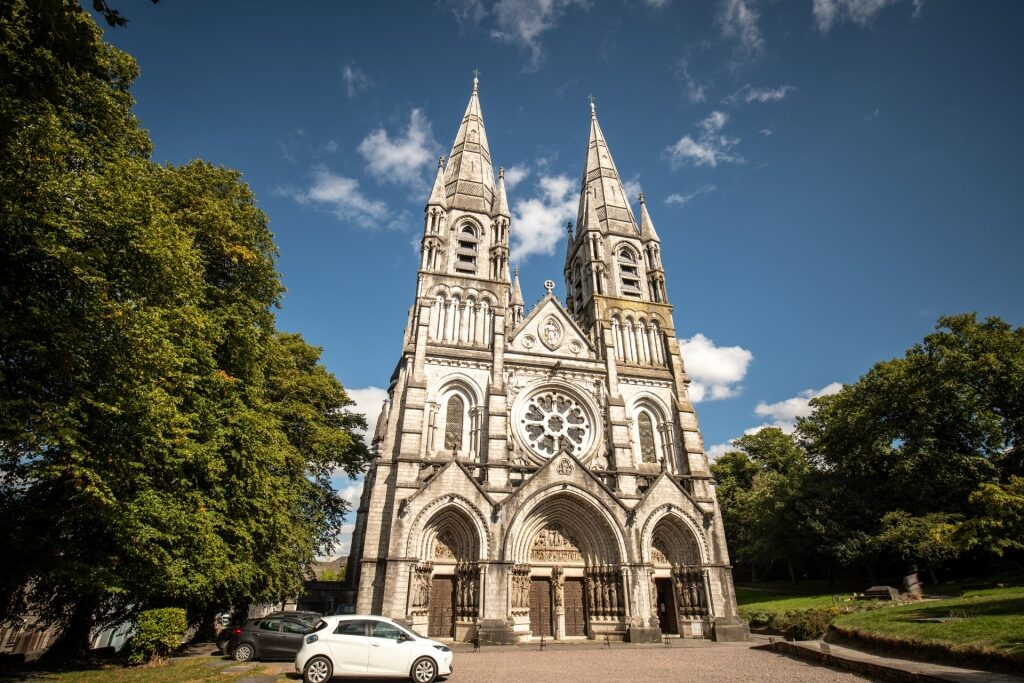 Majestic exterior of Saint Fin Barre's Cathedral, Cork