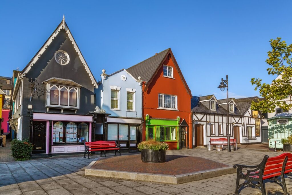 Colorful shops in Kinsale, near Cork