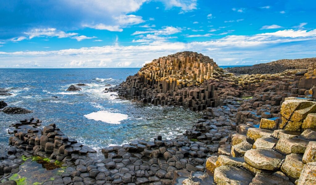 Unique rock formations of Giant’s Causeway, Northern Ireland
