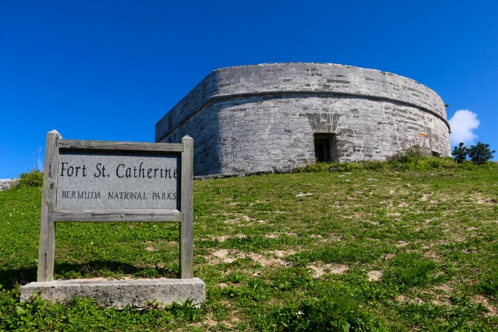 Historic site of Fort St. Catherine, Bermuda