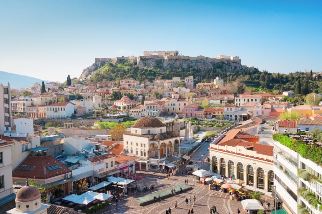 Scenic landscape of Monastiraki neighborhood