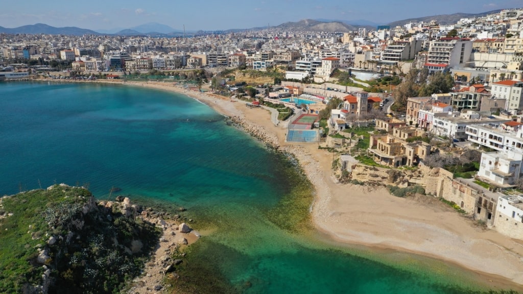 Aerial view of Pasalimani with beach